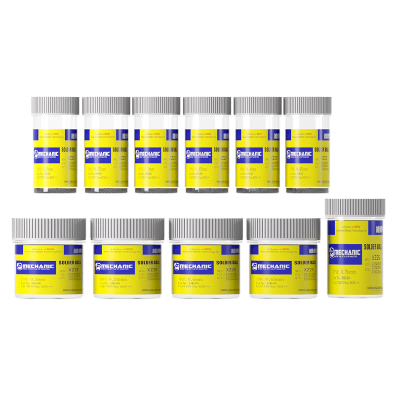 XZ25 has lead solder balls.