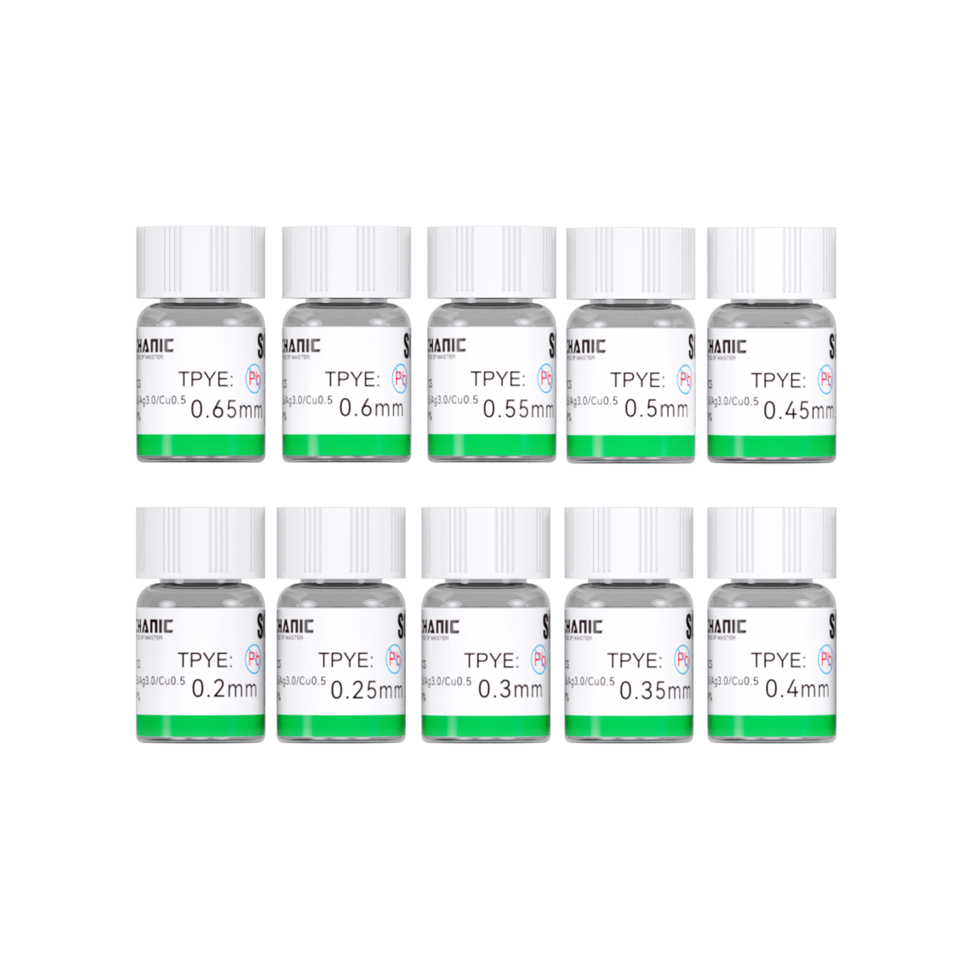 Add some solder paste - lead-free SH25 leaded SM25