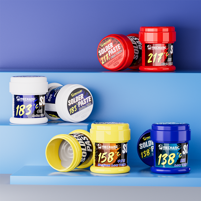 Solder paste specifically for chip soldering.